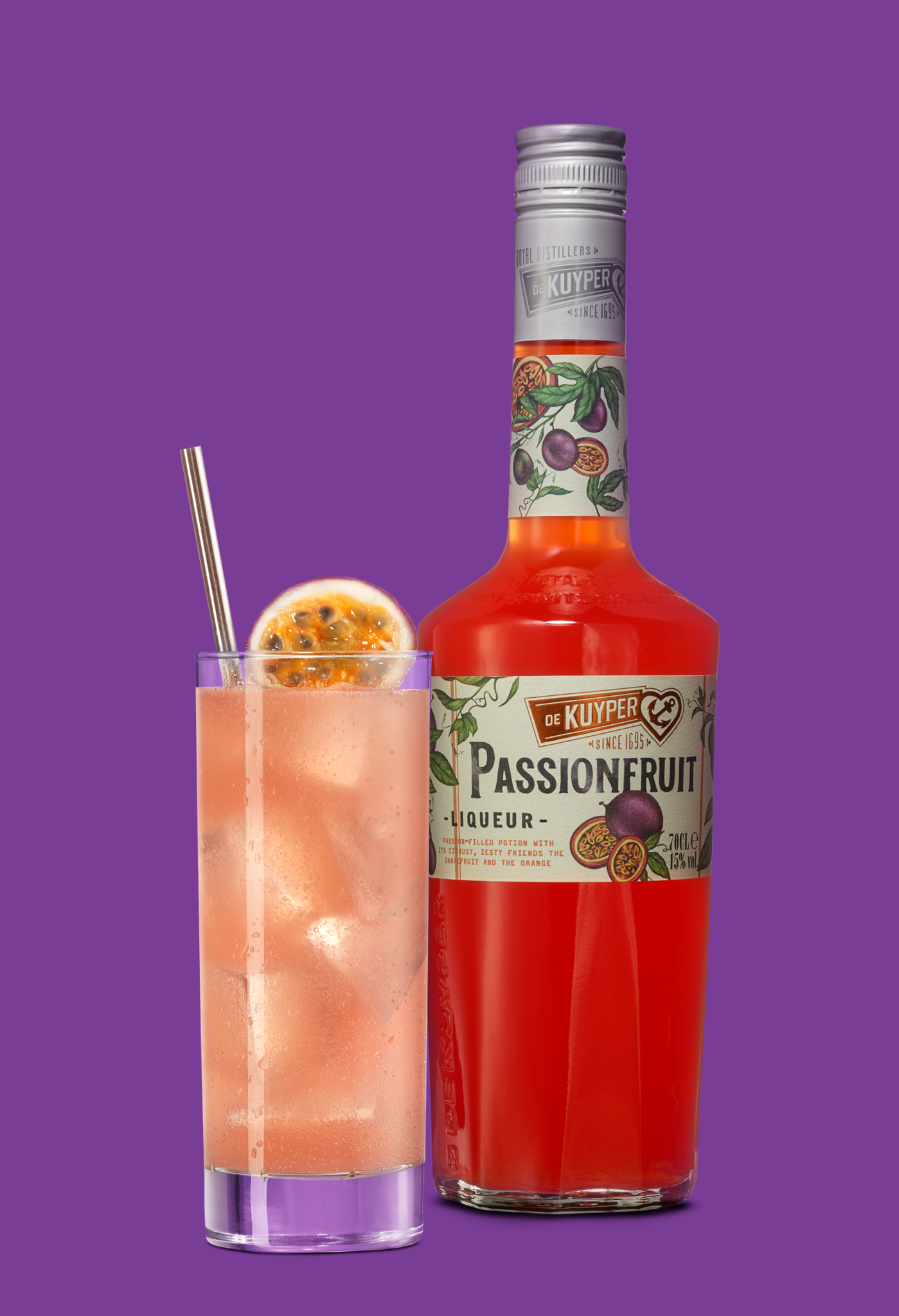 Easy_Mixers_Passionfruit_fizz_paars rgb De Kuyper Cocktails